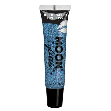 Brillo de labios con purpurina holográfica Moon Glitter Azul 15ml