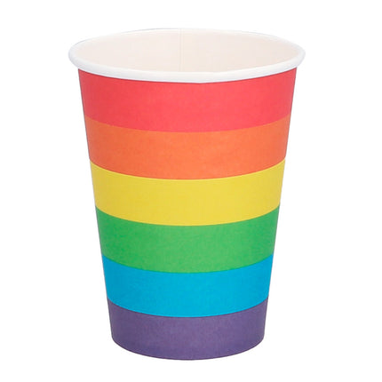 Vasos Arco Iris 210ml 8ud