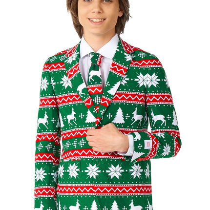 Traje Verde Festivo Niño Adolescente OppoSuits