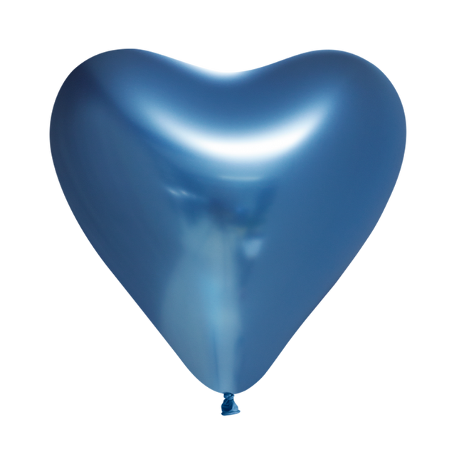 Globos Corazón Azul 30cm 6pcs