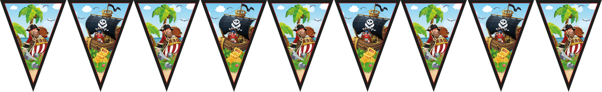 Línea de bandera pirata