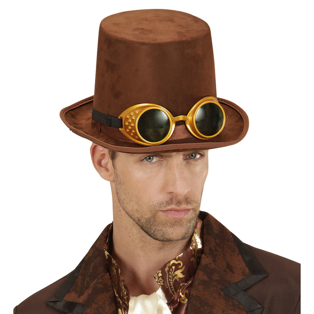 Sombrero Steampunk Marrón