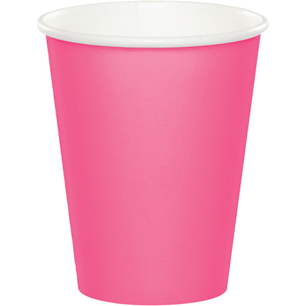 Vasos rosas 256 ml 24 uds.