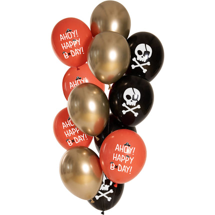 Globos Piratas 33cm 12pcs