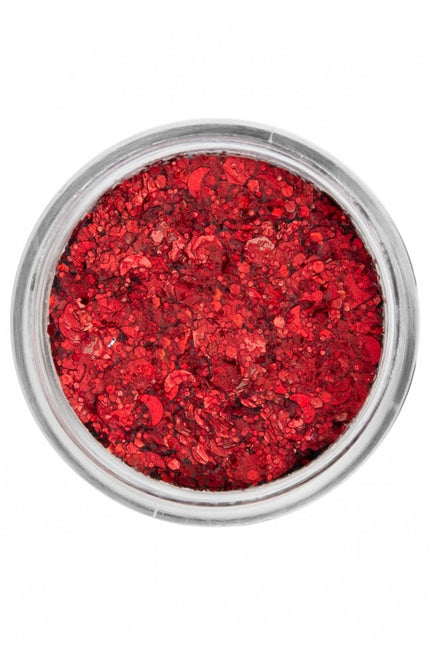 PXP Pressed Chunky Glitter Creme Coral Red 10ml