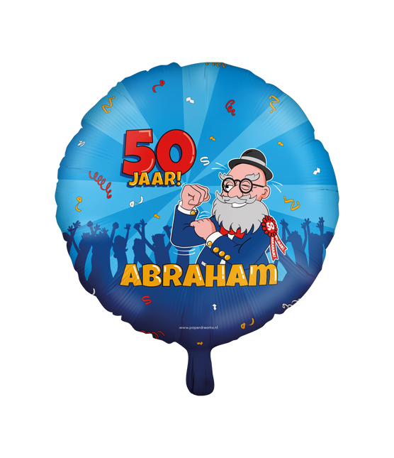 Globo de Helio Abraham Caricatura Vacío 30cm