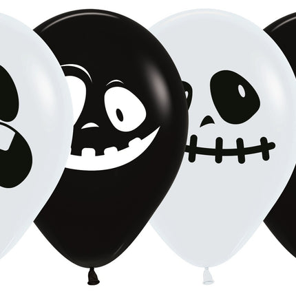 Globos Fantasmas Mix 30cm 25pcs