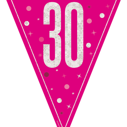 30 Años Guirnalda Rosa 2,5m