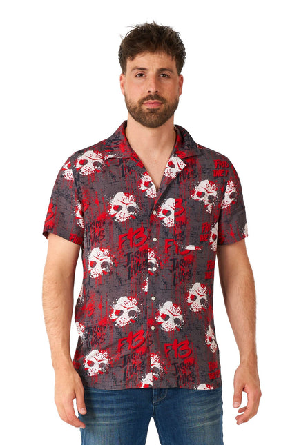 Viernes 13 Camisa Manga Corta Hombre OppoSuits