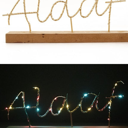 Estante Con Texto Alaaf Iluminado