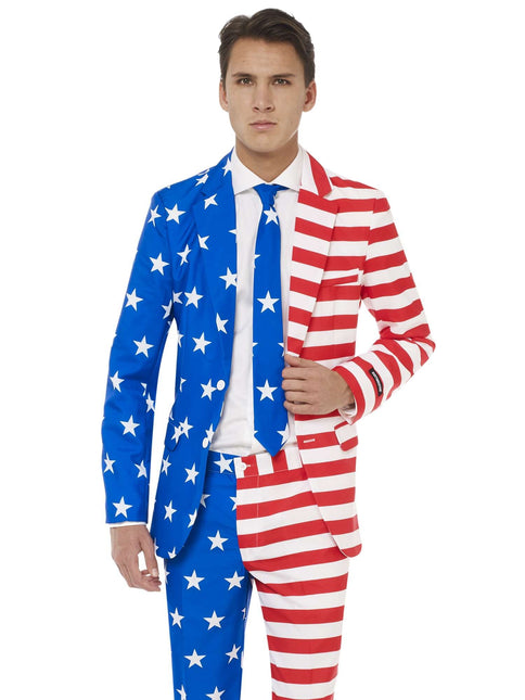 Traje Bandera USA Hombre Suitmeister