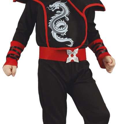 Traje Ninja Niño Rojo 3/4 años