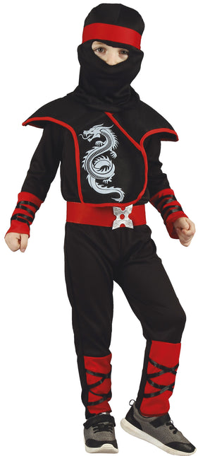 Traje Ninja Niño Rojo 3/4 años