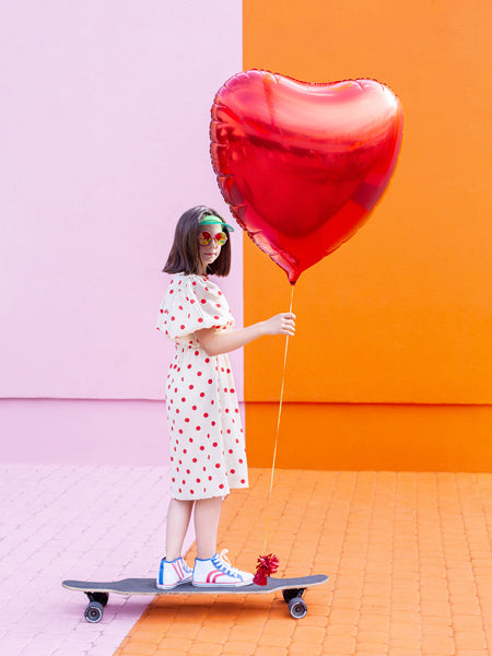 Globo de Helio Corazón Rojo Vacío 73cm