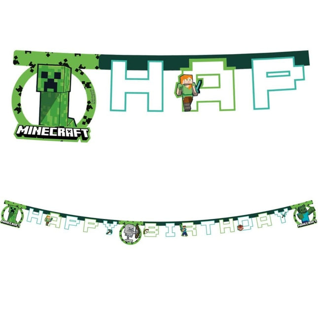 Minecraft Letter Sling Feliz Cumpleaños