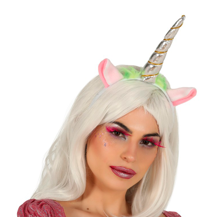 Tiara Unicornio Plata