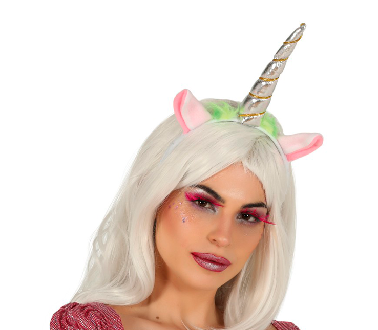 Tiara Unicornio Plata