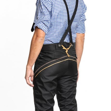 Lederhosen Lang Negro y Tirantes