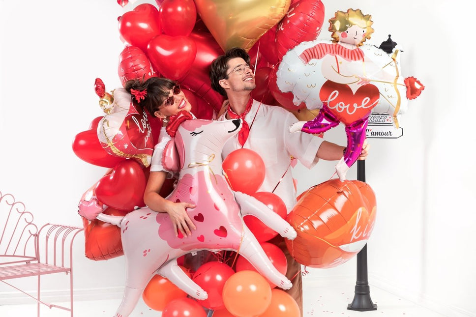 Foil balloon Cupid, 82x99 cm, mix - Partywinkel - 5904555011533