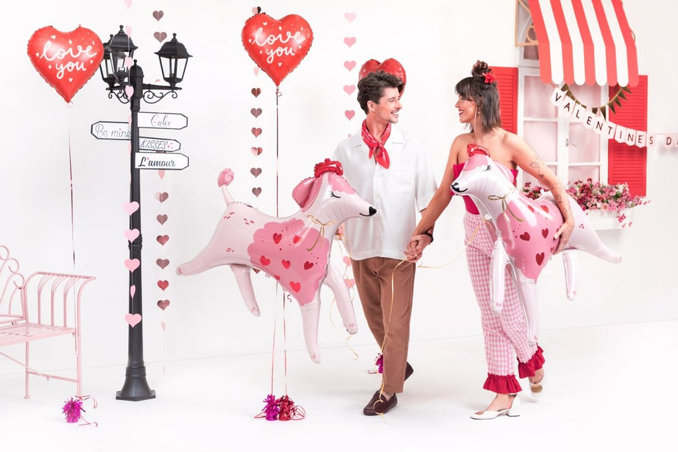 Foil balloon Heart ''I love you'', 45 cm, mix - Partywinkel - 5904555010765