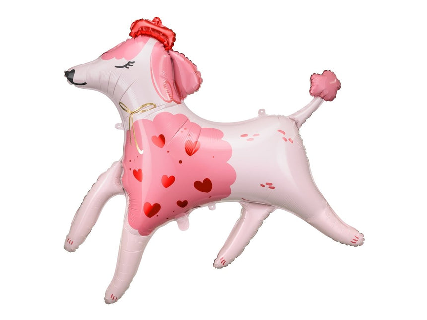 Foil balloon Poodle, 119x108 cm, mix - Partywinkel - 5904555011571