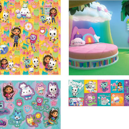 Gabby'S Dollhouse Stickers 3st - Partywinkel - 8714274420335