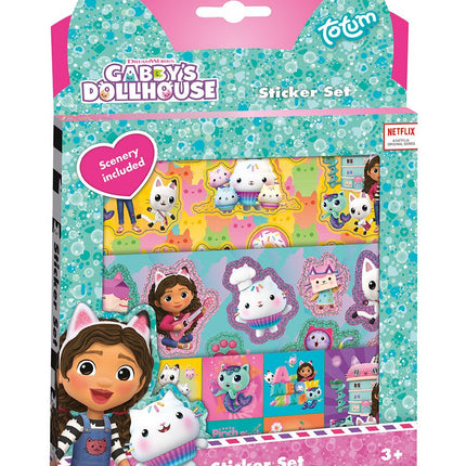 Gabby'S Dollhouse Stickers 3st - Partywinkel - 8714274420335