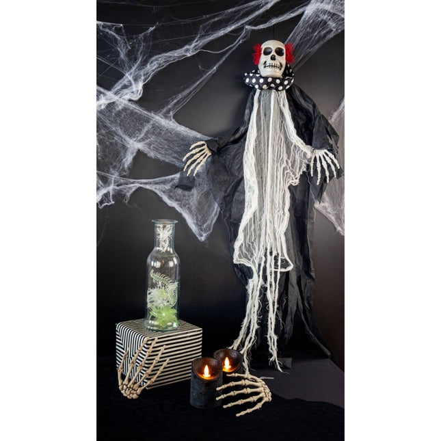 Halloween Hangdecoratie Clown Skelet 85cm - Partywinkel - 8714572239059