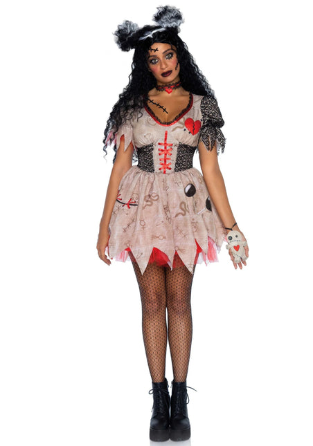 Halloween Jurk Dames Voodoo Pop Leg Avenue - Partywinkel - 714718549989