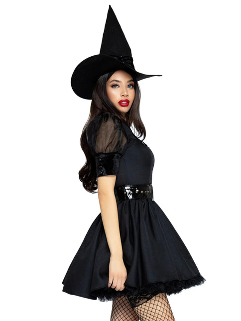 Halloween Jurk Zwart Dames Leg Avenue - Partywinkel - 714718496702