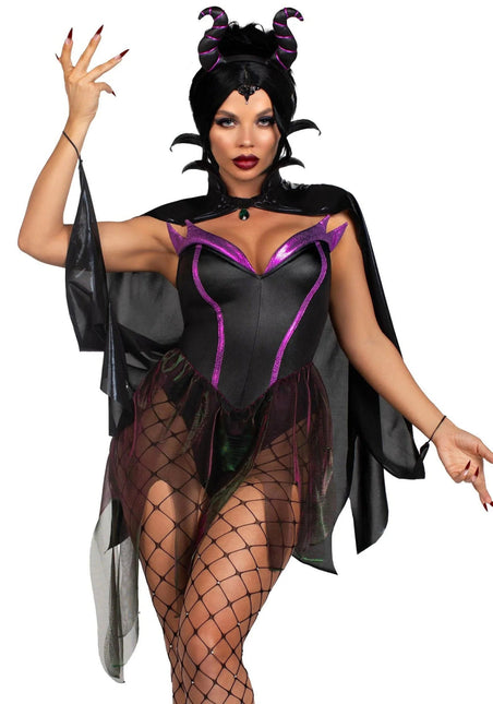 Halloween Kostuum Dames Bodysuit Evil Enchantress Leg Avenue - Partywinkel - 714718572246