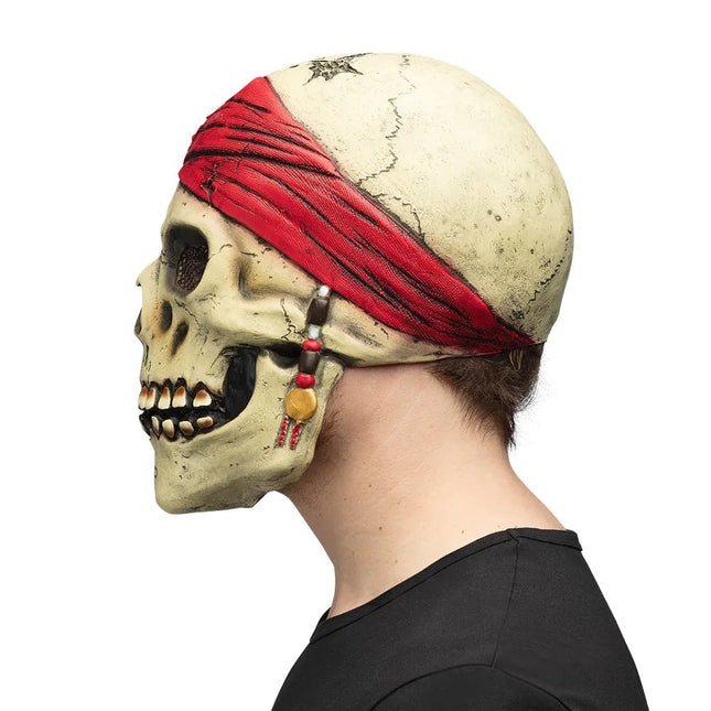 Halloween Masker Schedel Piraat - Partywinkel - 8712026976109