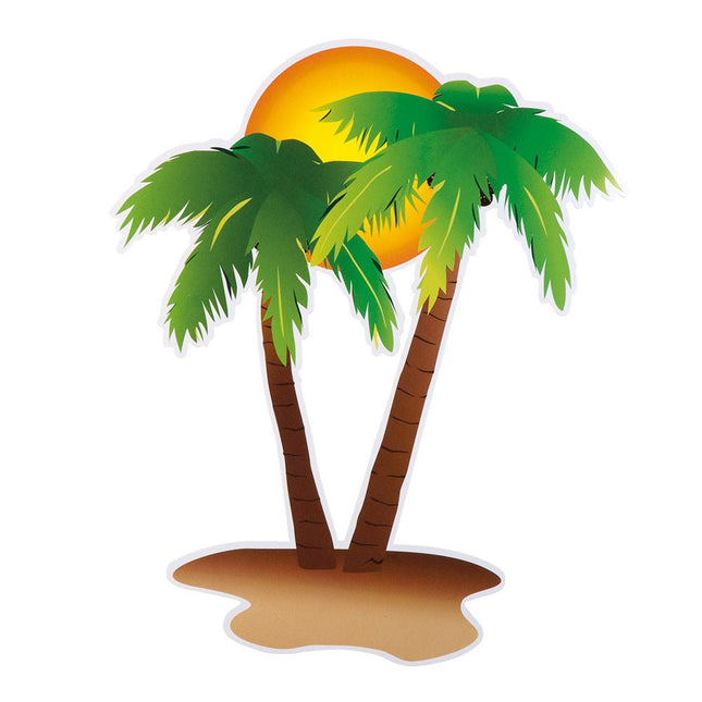 Hawaii Decoratie 35cm 4st - Partywinkel - 8712026525161