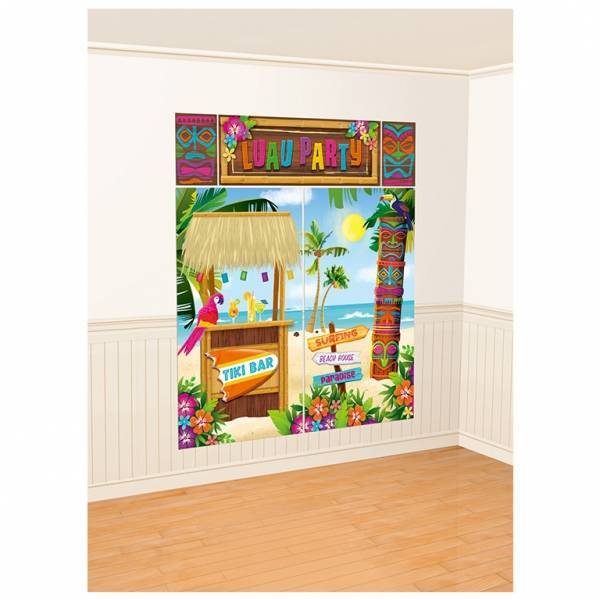 Hawaii Wanddecoratie Bar 5 delig - Partywinkel - 013051482473