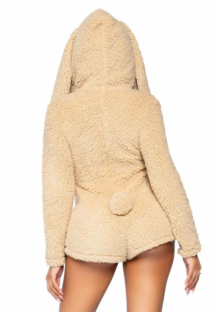 Konijnenpak Beige Dames Bodysuit Leg Avenue - Partywinkel - 714718559810