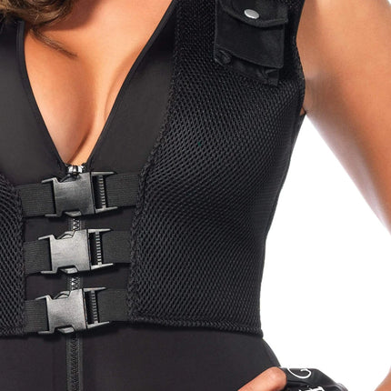 Traje Swat Negro Mujer Leg Avenue