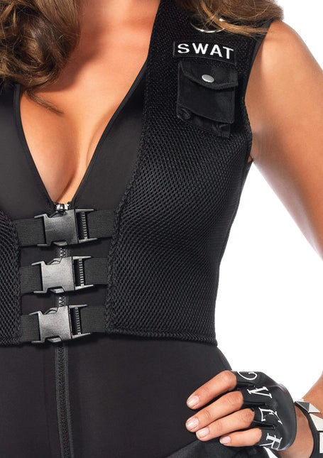 Traje Swat Negro Mujer Leg Avenue