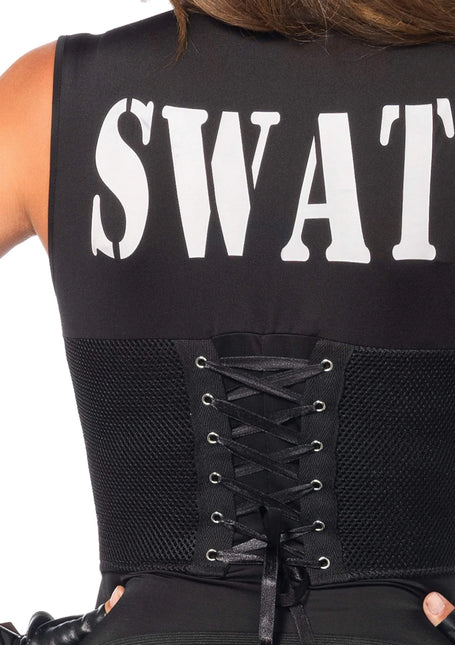 Traje Swat Negro Mujer Leg Avenue