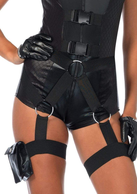 Traje de Policía Negro Señoras Body Leg Avenue