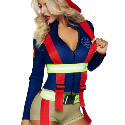 Traje Bombero Señoras Body Leg Avenue