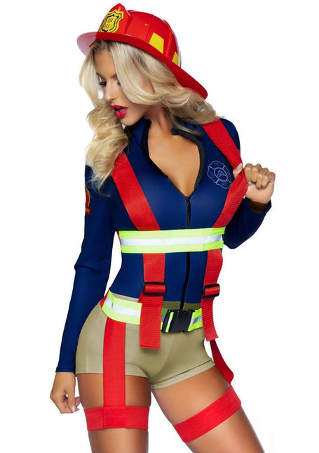 Traje Bombero Señoras Body Leg Avenue