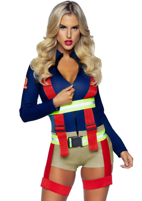 Traje Bombero Señoras Body Leg Avenue