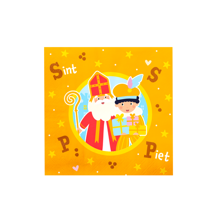 Servilletas Sinterklaas 16cm 16uds.