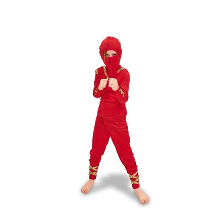 Ninja costume, red - Partywinkel - 5904555043466