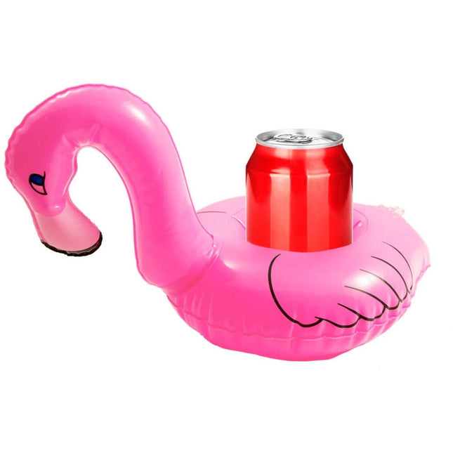 Opblaas Flamingo Bekerhouders 25cm 2st - Partywinkel - 8714572205474