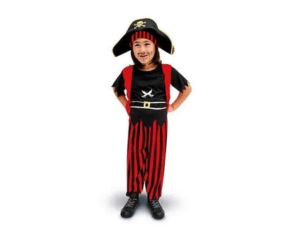 Piratenkostuum, mix, maat 96 - 116 cm - Partywinkel - 5904555044340