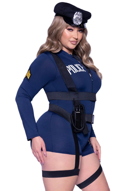 Politie Pak Dames Bodysuit Leg Avenue - Partywinkel - 714718564265