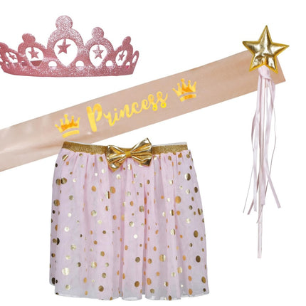 Prinses Accessoireset 4 delig - Partywinkel - 8434077270684