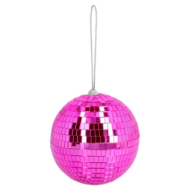 Roze Discobal 15cm - Partywinkel - 8712026007759