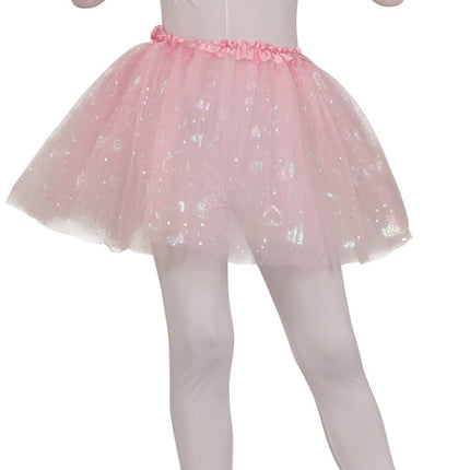 Roze Tutu Meisje Hartjes - Partywinkel - 8434077189580